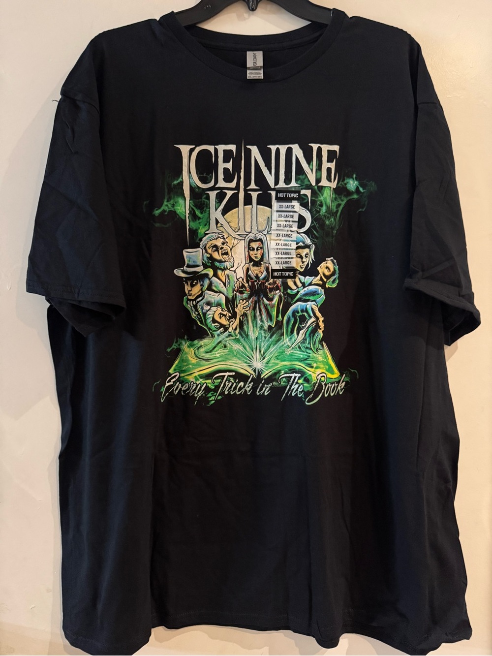 Ice Nine Kills Green Graphic Every Trick In The Book Black Unisex Tshirt 2XL
